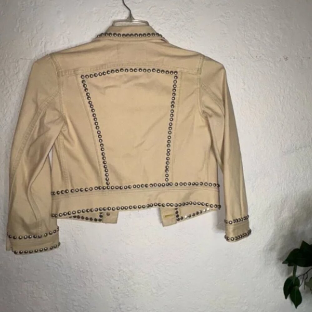 Coach Beige Studded Blazer - image 7